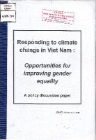 Responding to climate change in Viet Nam: Opportunities for improving gender equality